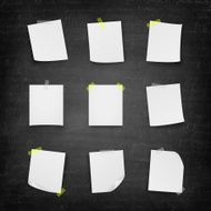 Blank paper Blackboard - Chalkboard