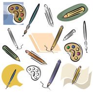 Fresh Icons Drawing Icons (Vector)