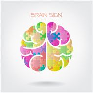 Creative jigsaw left and right brain N2