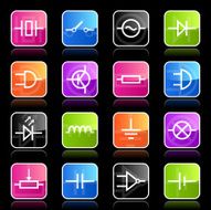 Ubergloss Icons - Electronic Symbols