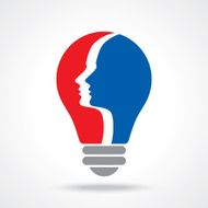 Human head thinking a new idea N11