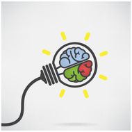 Creative light bulb Idea concept background N38