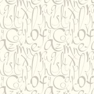 Seamless pattern with hand drawn decorative letters N5