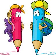 colored pencils cartoon N2