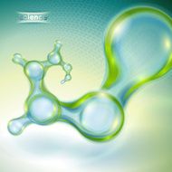 Abstract background with molecule N4