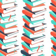 Seamless book pattern N2