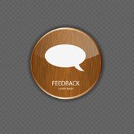 Feedback wood application icons
