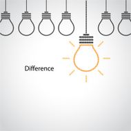 Creative light bulb idea concept sign N5