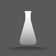 Vector of transparent chemical laboratory equipment icon N5