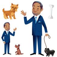 Man with Dogs