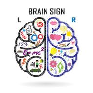 Creative left and right brain Idea concept N2