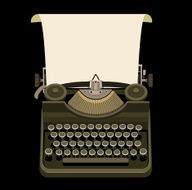 Retro typewriter