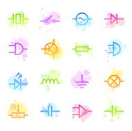 Stains Icons - Electronic Components