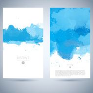 Set of vector watercolor template N88