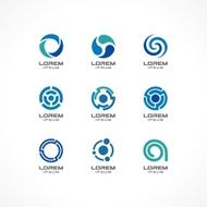 1 	Set of icon design elements Abstract logo ideas for business