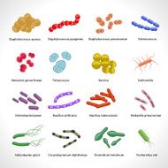 Bacteria Icons Set N2
