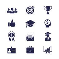 Business career icons N4