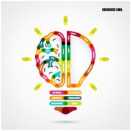 Creative light bulb concept with business idea background N2