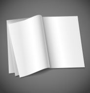 magazine blank page template for design layout