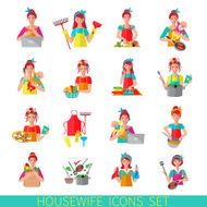 Housewife Icon Set N3