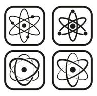 Atom icon - four variations