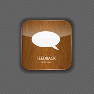 Feedback wood application icons N2