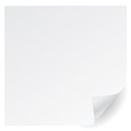 white page corner curl vector