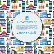 Modern flat technology background