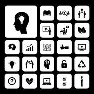 brain and bulb light creative idea set N7