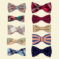 Set of vector bow-ties