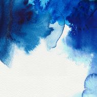 Abstract Blue watercolors N2