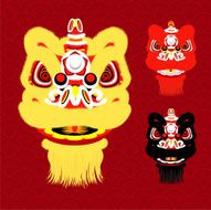 Chinese New Year Lion Dance Head