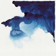Abstract blue watercolor N2