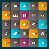 Modern information icons for mobile devices and interfaces N3