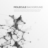 Molecule structure vector background N3