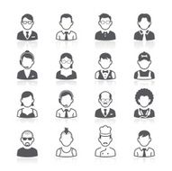 Business people avatar icons Vector illustration