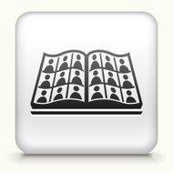 Square Button with Open Yearbook