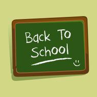 Back To School Writing on Black Board