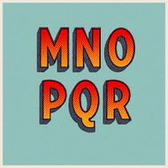 Retro Font with Halftone Dots N4