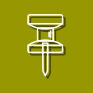 Drawing pin icon