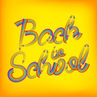 Back to school pencil concept EPS 10