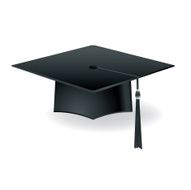 Vector Graduation Cap Mortar Board Isolated Illustration