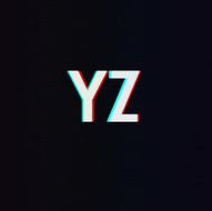 Vector Font with TV Stereo Effect From Y to Z