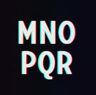 Vector Font with TV Stereo Effect From M to R