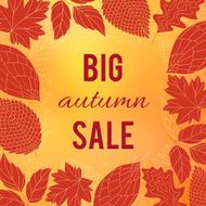 Autumn sale poster