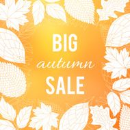 Autumn sale poster N2