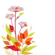 Autumn vector bouquet