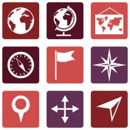 Vector Set of Geography Icons N23