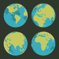 earth globe angles N4