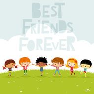 Happy multiethnic kids N2